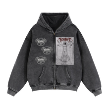 Load image into Gallery viewer, Pentagram Zip-Through Box Hoodie