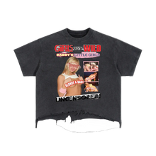 Load image into Gallery viewer, GGW Vintage Wash Boxy Distressed Hem T-Shirt
