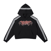 Load image into Gallery viewer, Women’s contrast Cropped Hoodie
