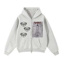 Load image into Gallery viewer, Pentagram Zip-Through Box Hoodie
