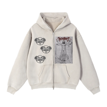 Load image into Gallery viewer, Pentagram Zip-Through Box Hoodie
