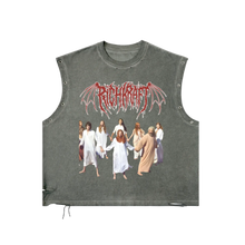 Load image into Gallery viewer, Distressed Grommet Eyelet Tank Top
