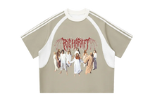 Load image into Gallery viewer, CULT Contrast Stripes Panel Mesh T
